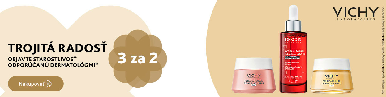 AKCIA 3 ZA CENU 2 na kozmetiku Vichy