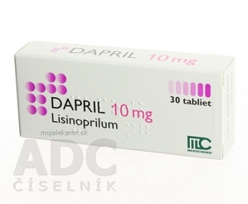Dapril 10 mg tbl 30x10 mg (blis.PVDC/Al) (Lieky na predpis)