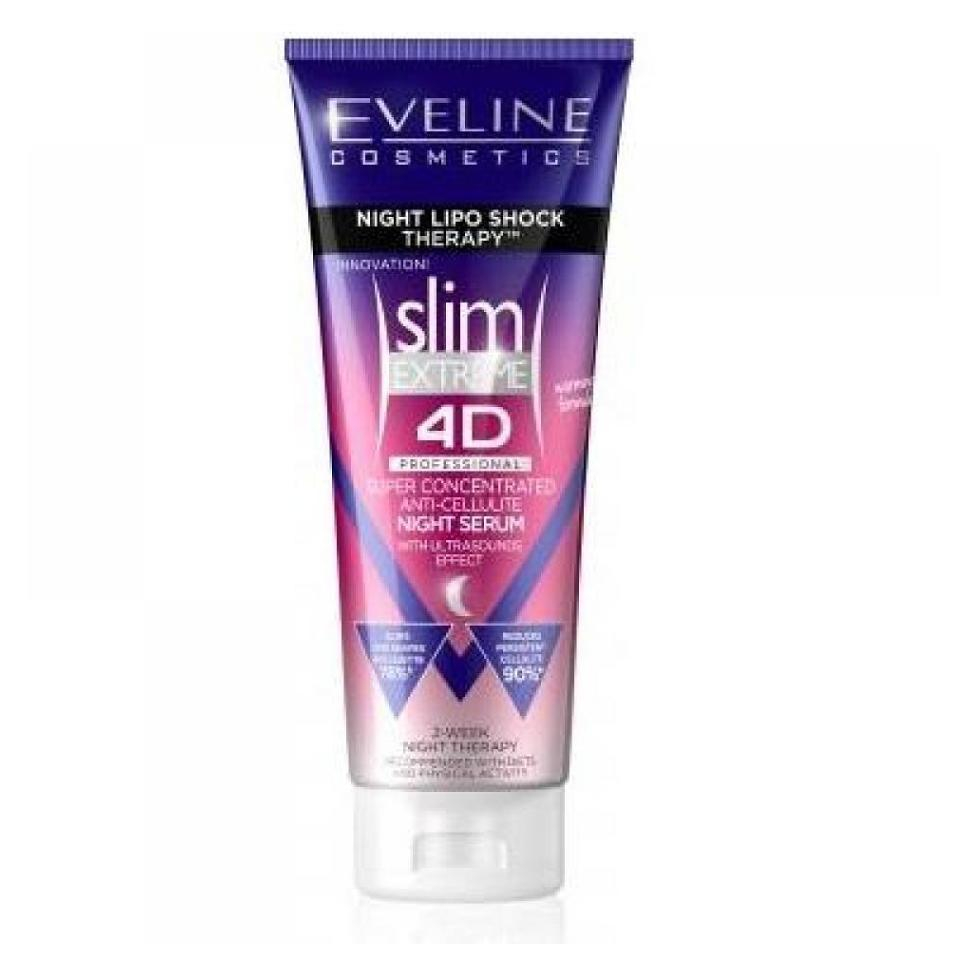 E-shop EVELINE Slim EXTREME 4D Lipo Shock Therapy nočné sérum s hrejivým efektom 250 ml