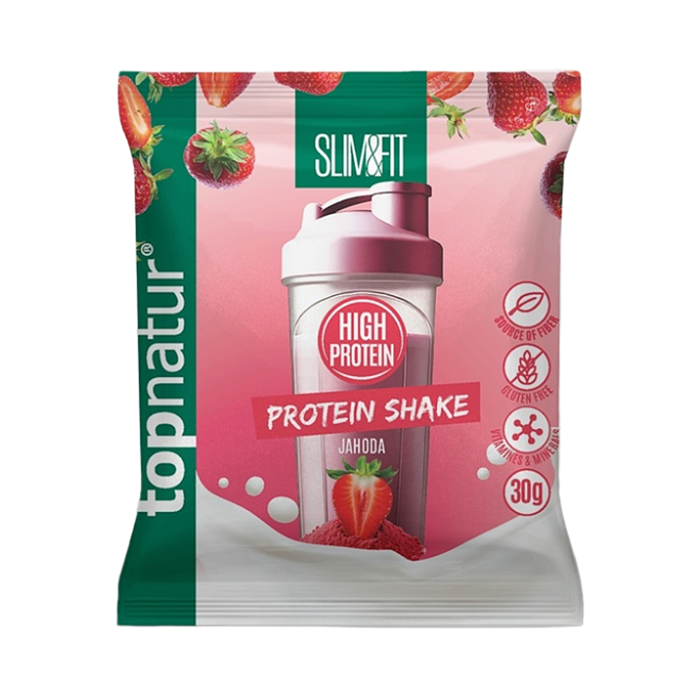 topnatur SLIM&FIT PROTEIN SHAKE Jahoda prášok 30 g kúpite na Mojalekaren.sk