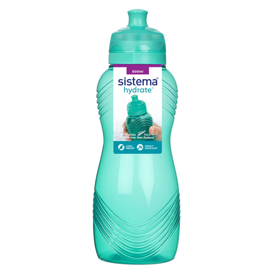 E-shop SISTEMA Hydrate Fľaša Wave Twist'n'Sip zelená 600 ml
