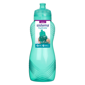 SISTEMA Hydrate Fľaša Wave Twist'n'Sip zelená 600 ml (Fľaše pre športovcov)
