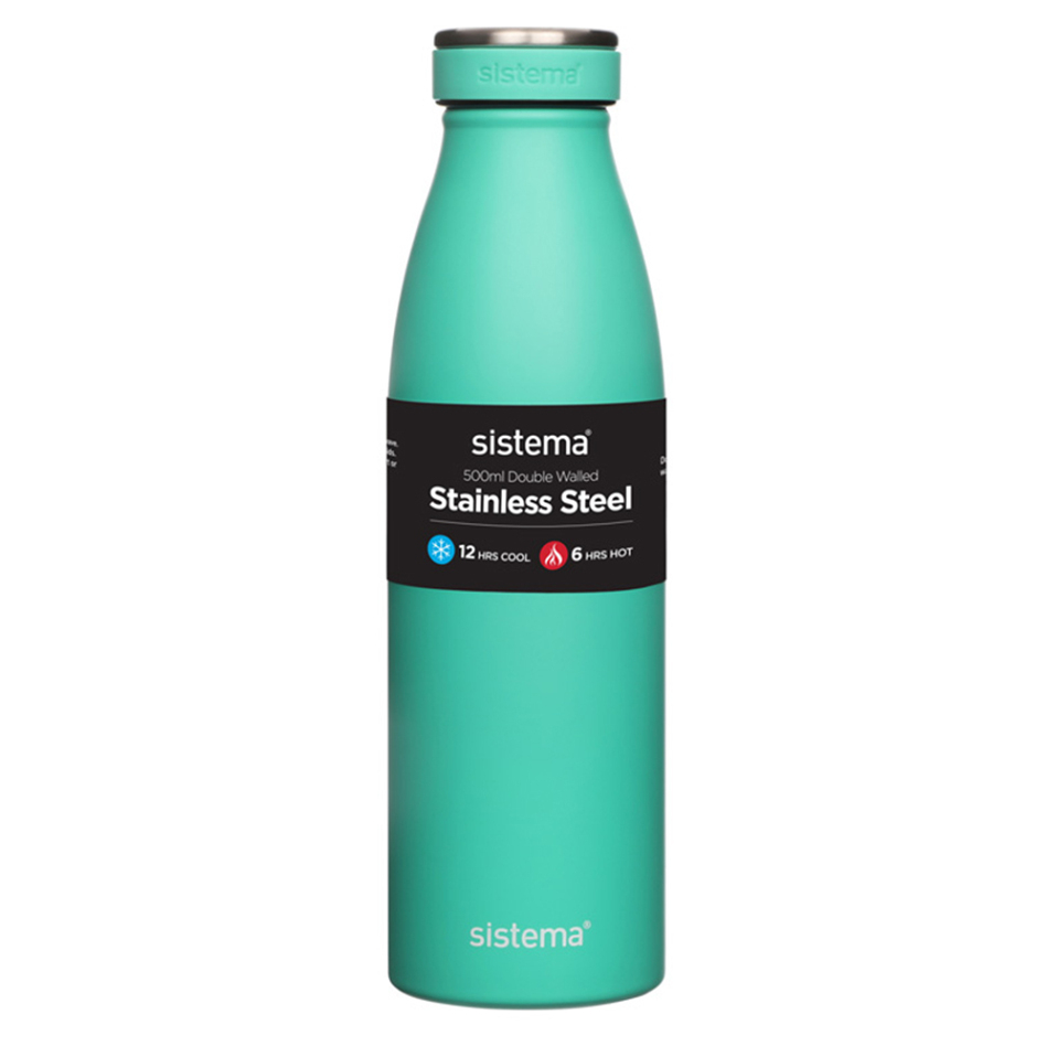 E-shop SISTEMA Hydrate Termofľaša Stainless Steel zelená 500 ml
