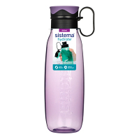 SISTEMA Hydrate Tritan fľaša Traverse so slamkou fialová 650 ml