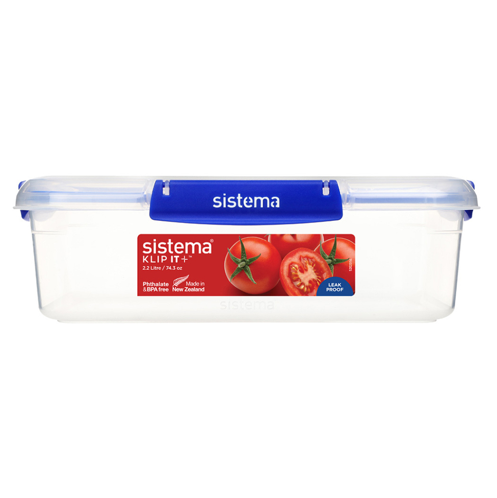 SISTEMA Klip It Plus Krabička na potraviny 4 klipy 2,2 l