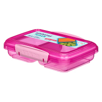 SISTEMA Lunch Krabička na desiatu 2 oddiely ružová 350 ml