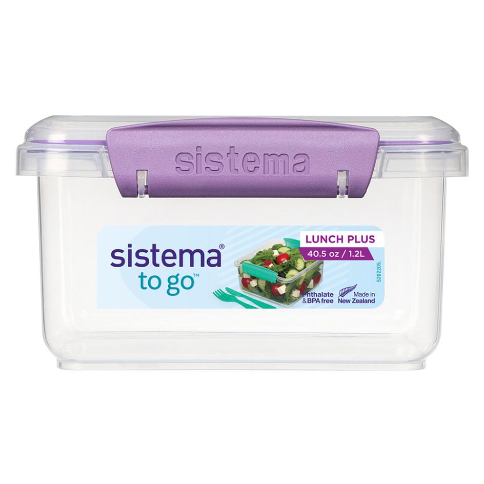 E-shop SISTEMA To Go Krabička na obed s príborom fialová 1,2 l