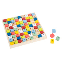 SMALL FOOT Drevené sudoku farebné kocky