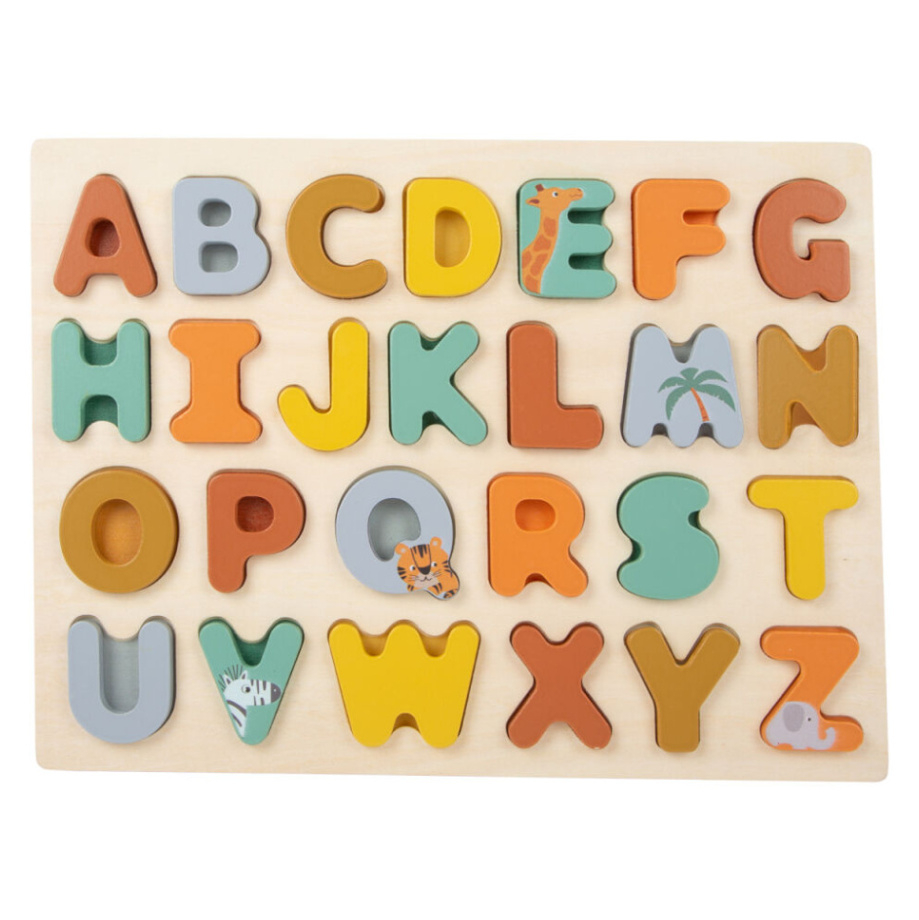 E-shop SMALL FOOT Vkladacie puzzle Safari abeceda