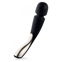 LELO Smart wand medium luxusný masážny strojček saténovo čierny