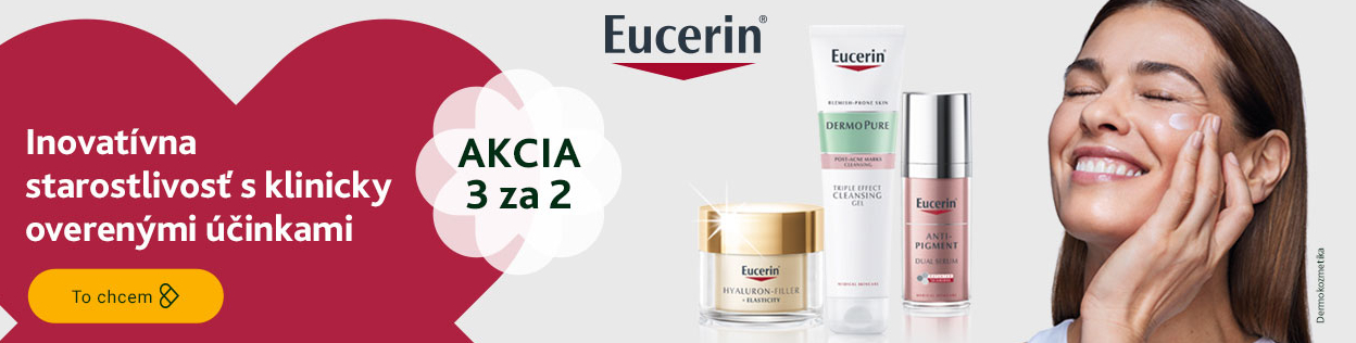 AKCIA 3 ZA CENU 2 na Eucerin