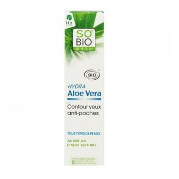 SO'BIO Bio gél okolo očí proti opuchom aloe vera 15 ml