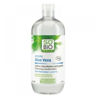 SO'BIO Bio micelárna voda čistiace aloe vera 500 ml