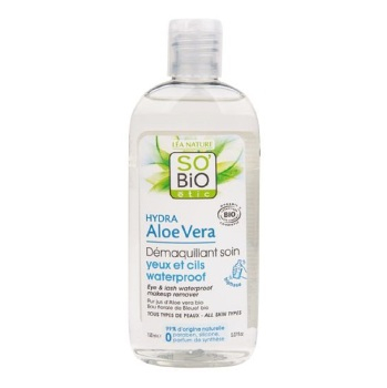 SO´BIO Odličovač očí na vodeodolné líčenie Aloe Vera 150 ml