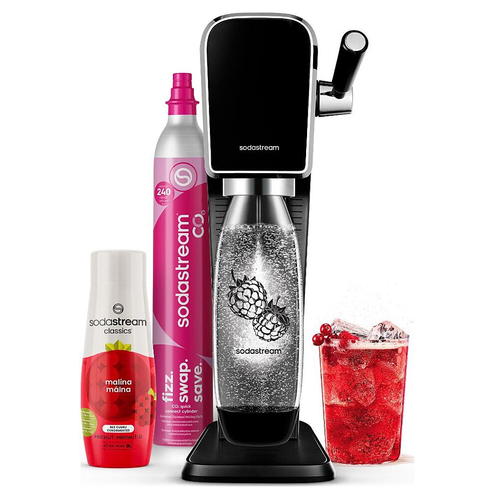 SODASTREAM ART Black Malina Zero Mpack výrobník sódy