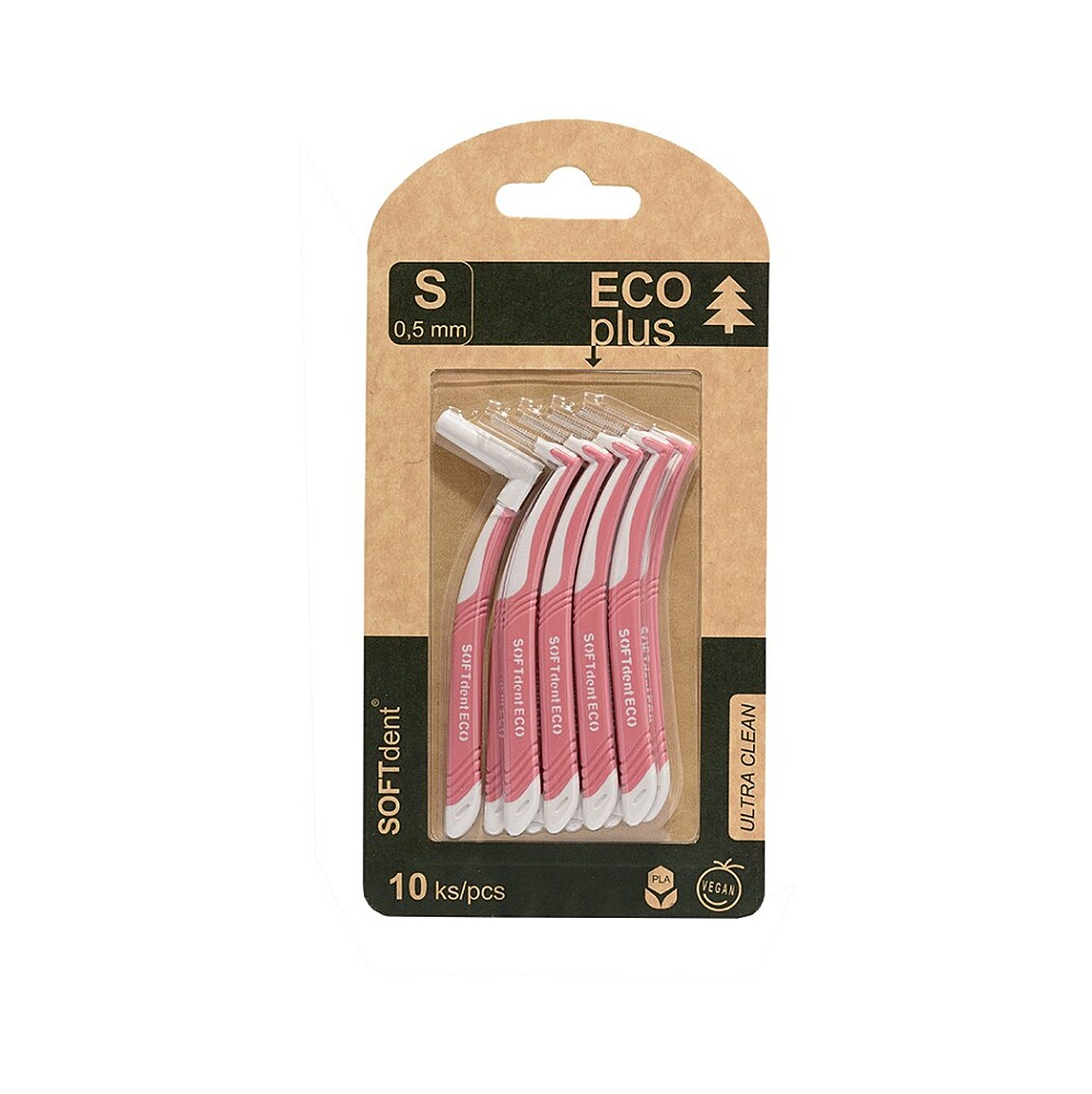 SOFTDENT ECO Medzizubné kefky zahnuté 0,5 mm 10 ks