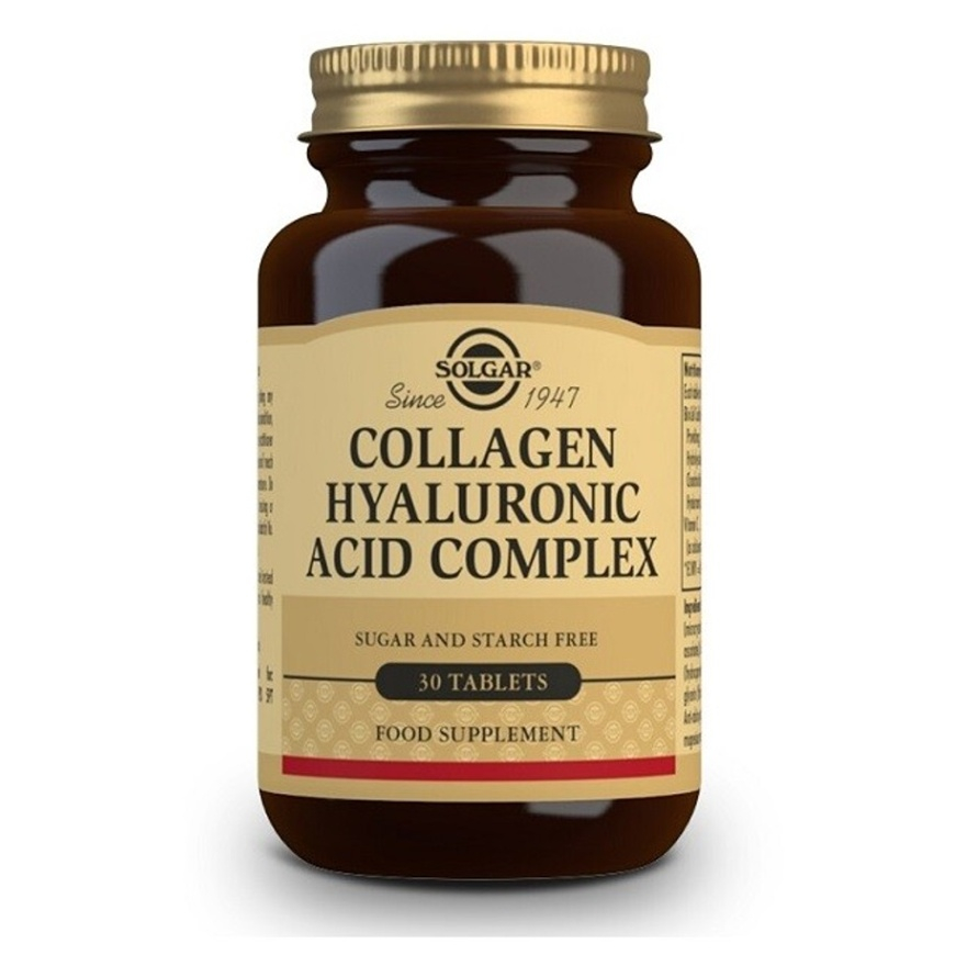 Solgar Collagen Hyaluronic Acid Complex tablety pre krásne vlasy, pleť a nechty 30 tbl kúpite na Mojalekaren.sk