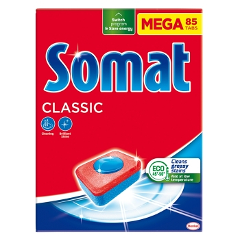 SOMAT Tablety do umývačky Classic Mega 85 kusov, poškodený obal