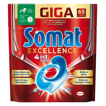 SOMAT Giga Excellence Tablety do umývačky riadu 65 ks
