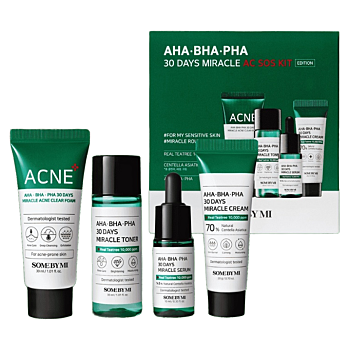SOME BY MI AHA BHA PHA 30 Days Miracle AC SOS Ošetrujúca sada (Kozmetické balíčky)
