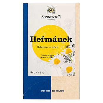 SONNENTOR Čaj harmanček BIO 18 sáčkov (Bylinné čaje) - BIO