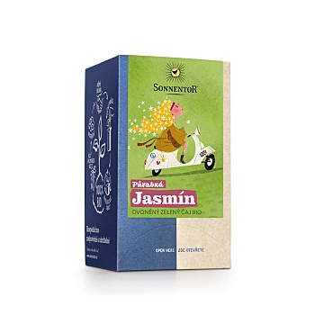 SONNENTOR Čaj zelený s jazmínom BIO 18 sáčkov (Zelené čaje) - BIO