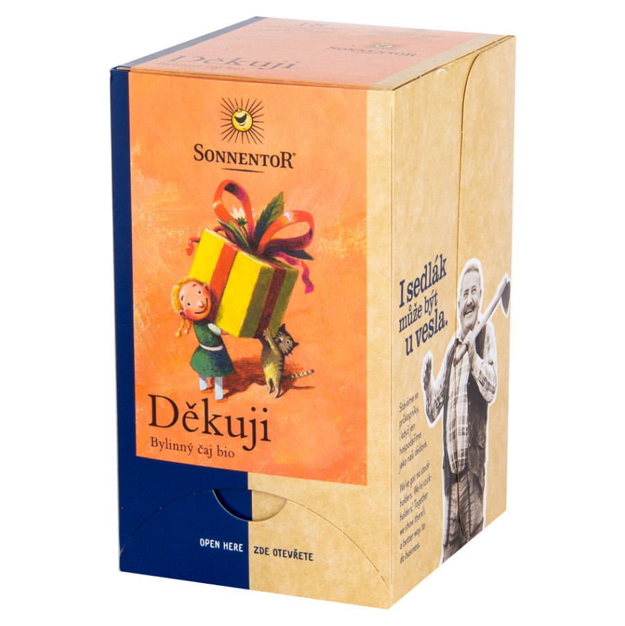 E-shop Ďakujem - bylinný čaj bio 27g dvojkomorový (18 vrecúšok)