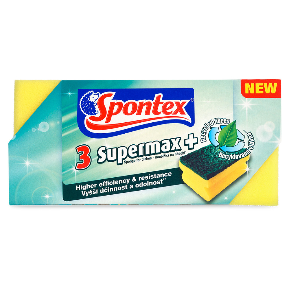SPONTEX Supermax+ Huba tvarovaná veľká 3 ks kúpite na Mojalekaren.sk