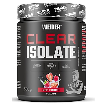 WEIDER Clear isolate srvátkový izolát červené ovocie 500 g (Srvátkové proteíny)