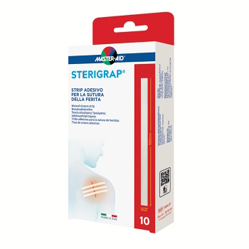 MASTER AID Sterigrap Náplasťové stehy sterilné 100 x 6 mm 10 kusov