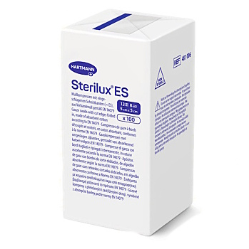 STERILUX ES Gáza kompresná nesterilná 5 × 5 cm 13 vlákien 100 kusov (Krytie a hojenie rán)