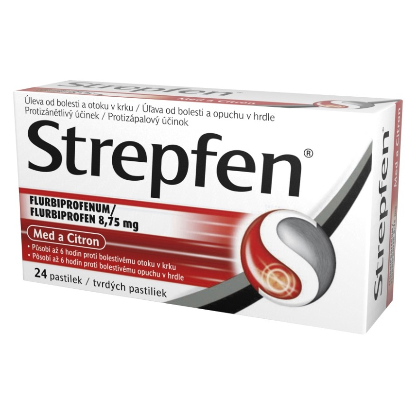 STREPFEN Med a citrón 24 pastiliek kúpite na Mojalekaren.sk