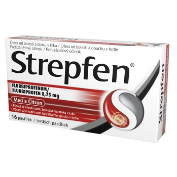 STREPFEN tvrdé pastilky 8,75 mg 16 kusov