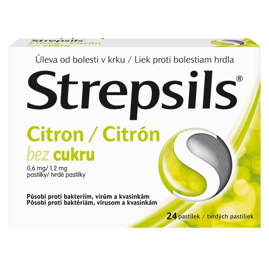 STREPSILS Citrón bez cukru 24 pastiliek kúpite na Mojalekaren.sk