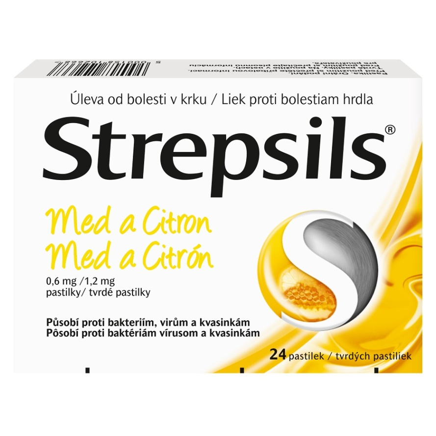 STREPSILS Med a Citrón 24 pastiliek