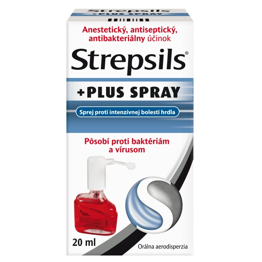 Strepsils Strepsils Plus Spray orálna aerodisperzia na úľavu od bolesti v krku 20 ml kúpite na Mojalekaren.sk