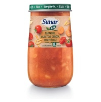 SUNAR Príkrm makaróny paradajková omáčka olivový olej 8m + BIO 190 g