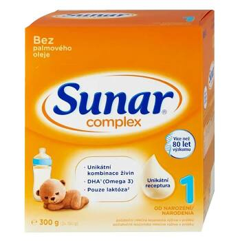 SUNAR Complex 1 Počiatočné dojčenské mlieko od 0 - 6 mesiacov 300 g