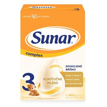 SUNAR Complex 3 Pokračovacie batoľacie mlieko od 12 mesiaca 600 g