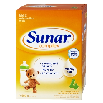 SUNAR Complex 4 Pokračovacie batoľacie mlieko od 24 mesiacov 600 g