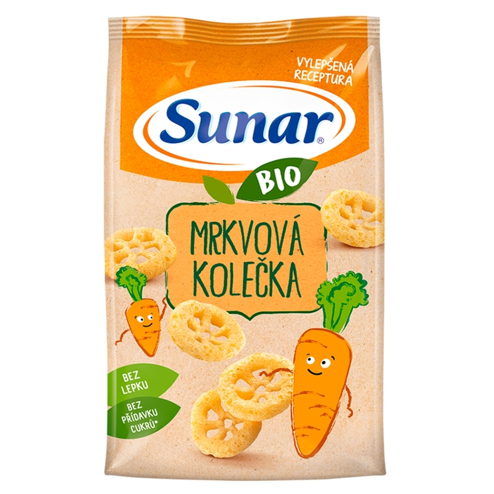 SUNAR Detské chrumky mrkvové kolieska BIO 45 g kúpite na Mojalekaren.sk