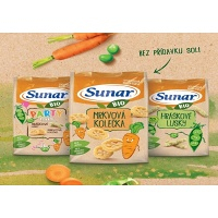 SUNAR Detské chrumky mrkvové kolieska BIO 45 g