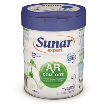 SUNAR Expert AR+Comfort 1 Špeciálna dojčenská výživa od narodenia 700 g