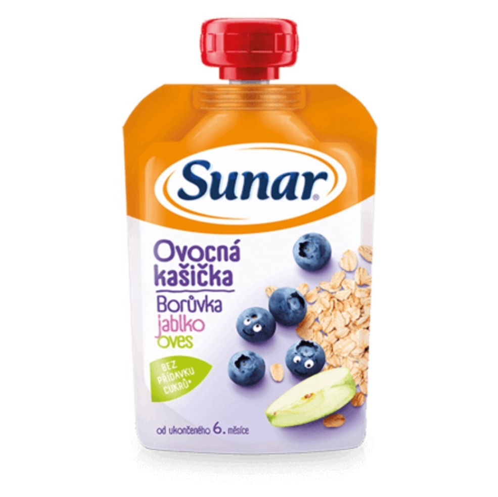 Sunar Ovocná kašička čučoriedka jablko ovos 120 g kúpite na Mojalekaren.sk