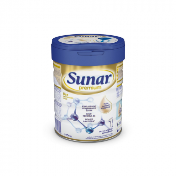 SUNAR Premium 1 Počiatočné dojčenské mlieko od 0 - 6 mesiacov  700 g