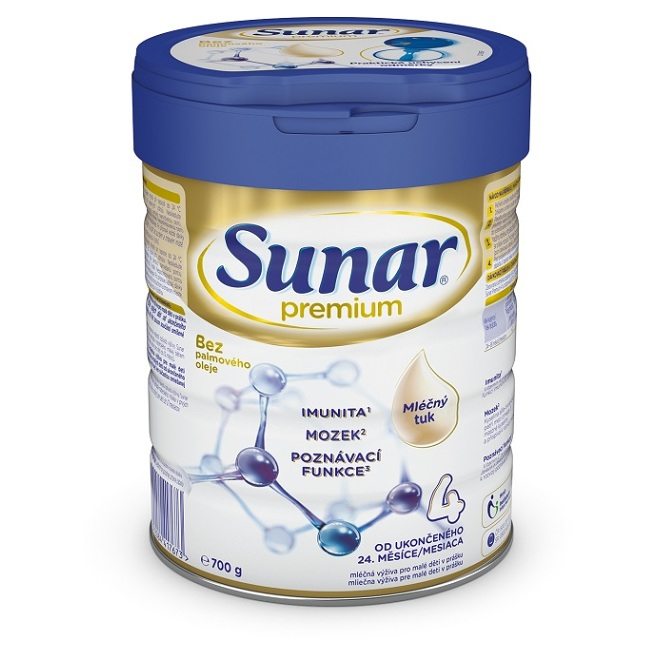 SUNAR Premium 4 Pokračovacie mlieko od ukončeného 24. mesiaca 700 g kúpite na Mojalekaren.sk