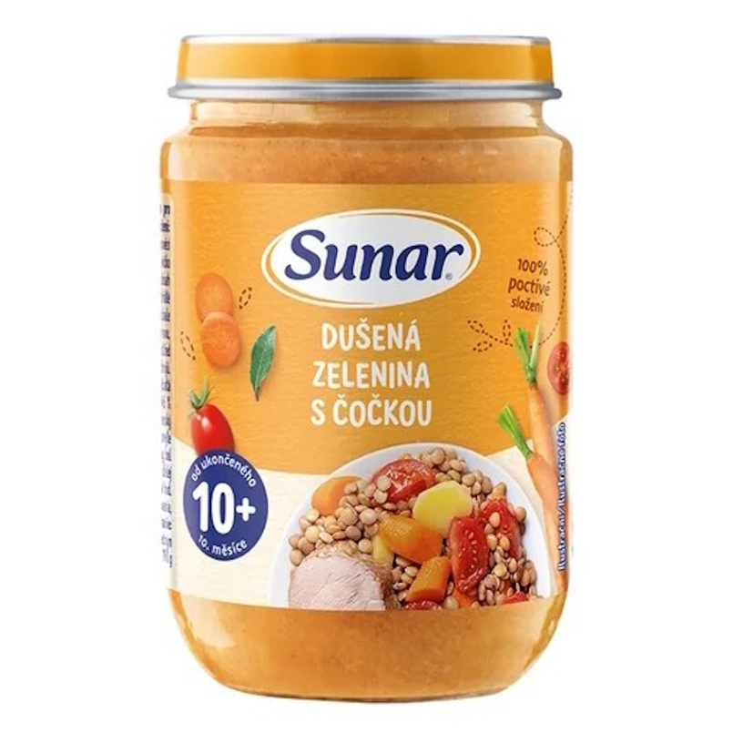 Sunar Dusená zelenina so šošovicou 10+ 190 g kúpite na Mojalekaren.sk