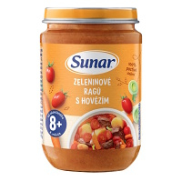 SUNAR Príkrm zeleninové ragú s hovädzím mäsom 8m+ 190 g
