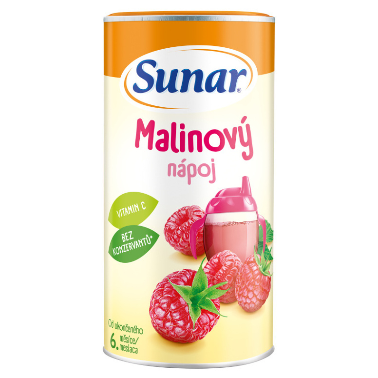 Sunar Rozpustný nápoj Malinový v prášku (od ukonč. 6. mesiaca) 200 g kúpite na Mojalekaren.sk