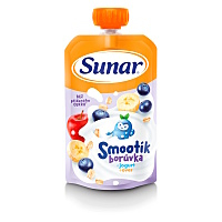 SUNAR Smoothie čučoriedka jogurt a ovsené vločky12m+ 120 g